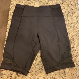 Lululemon bike shorts with mesh